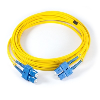Ενιαία λειτουργία 9/125 Duplex SC/UPC-SC/UPC εξωτερικό καλώδιο οπτικών ινών για τηλεπικοινωνίες