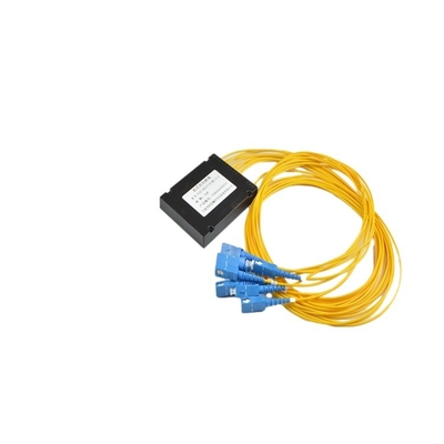 Δίκτυο 4G ABS Τύπος πλαστικού κουτιού PLC διαχωριστής οπτικών ινών με σύνδεσμο SC/APC LC/APC για PON FTTX και CATV