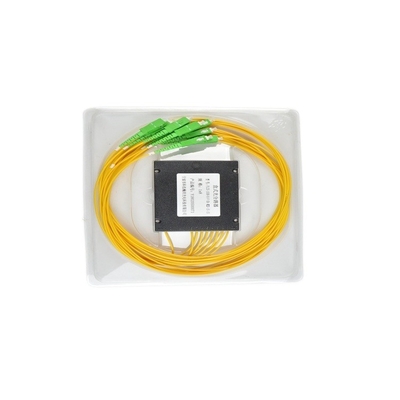 Οπτική ίνα 1x8 PLC Splitter με τύπο ινών G657A και σταθερότητα θερμοκρασίας 0,5dB
