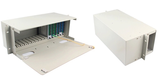 Τηλεπικοινωνίες 19" Φυτικό οπτικό ράφι Mount Splitter Cabinet LGX Type Chassis