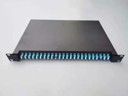 Ψυχρά κυλίνδυνα πλάκα 1U 24 Port SC SX FTTH Fiber Optic Patch Panel για 19 ιντσών Rock Mount