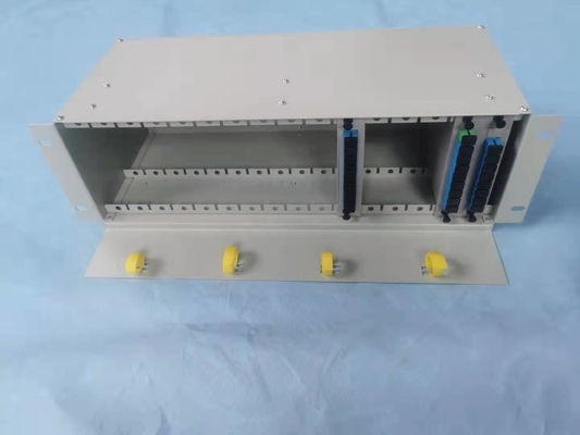 4U 19 &quot;Rack Mount Fiber Optical Splitter Cabinet για 1x2 1x4 1x8 προηγμένη τεχνολογία