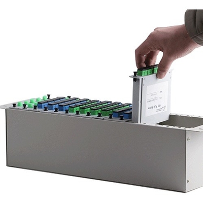 1x2 1x4 1x8 16 Slots Fiber Optical PLC LGX Χωριστικό σασί για 3U 19 &quot;Rack Mount