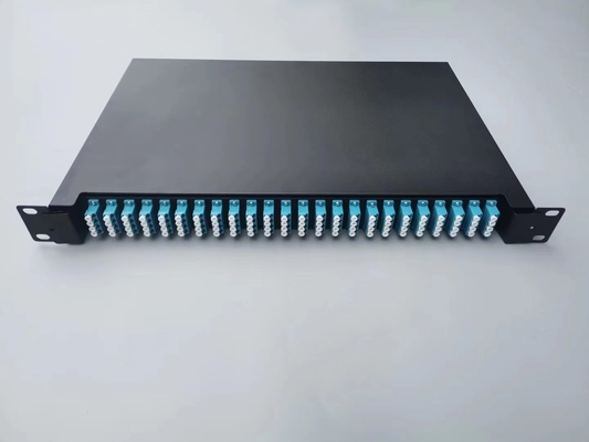 260*200*60 mm FTTH Διανομικό Σύστημα Φυτικών ινών 1U 96 Core LC SC Rack Mounted MPO MTP Fiber Optic Patch Panel ODF