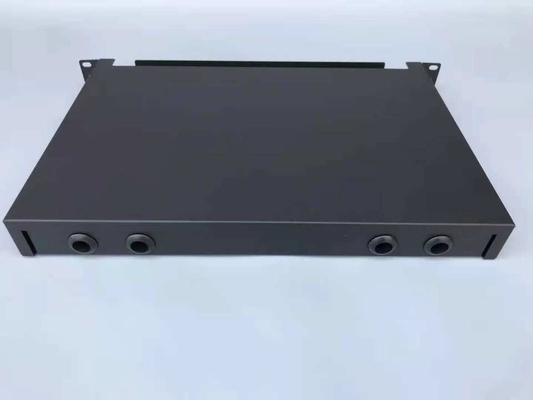 FTTX ODF Οπτικό πλαίσιο διανομής 19 ιντσών Rack Mounted 24 πυρήνες για συνδέσεις FTTX