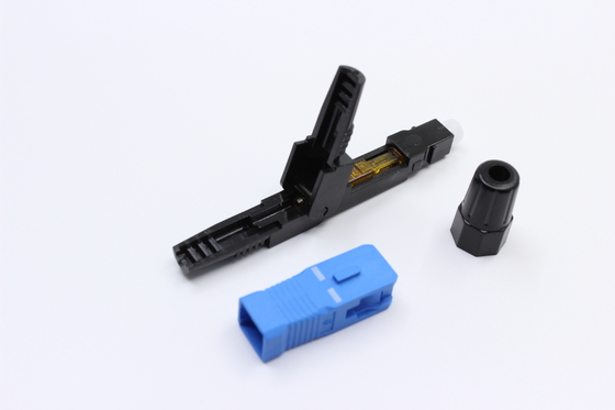 Συγκρότημα πεδίου 100pcs FTTH Fiber Quick Connector για ομαλή μετάδοση σήματος ινών