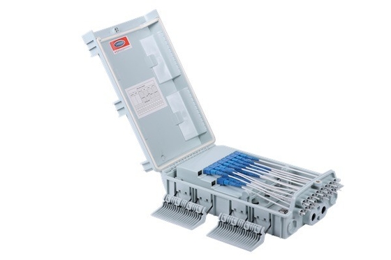 FTTX ODB NAP FTTH 16 οδών IP65 Αδιάβροχο κουτί διαίρεσης καλωδίων με υλικό PC ABS