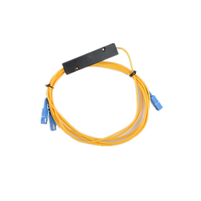 1x2 4 8 16 κουτί PLC G657A1 0.9mm SCUPC Τεχνικός διαχωριστής PLC με οπτική ίνα για την κατευθυντικότητα dB ≥55