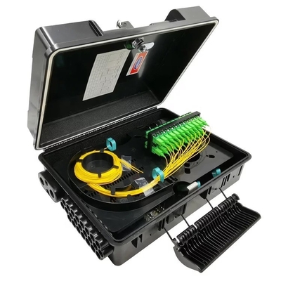 Μίνι PLC Splitter Fiber Distribution Box 32/48 Core ABS NAP IP68 2PCS 1X16 ή 48 Αναπροσαρμοστής