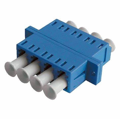 FTTH Fiber Optic Adapter LC Quad Flange Coupler 4 LC για 40 έως 85 Temp συμβατότητα