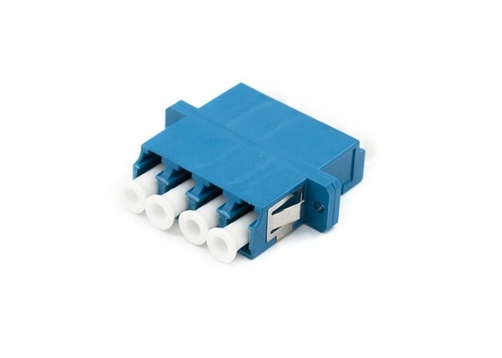 FTTH Fiber Optic Adapter LC Quad Flange Coupler 4 LC για 40 έως 85 Temp συμβατότητα