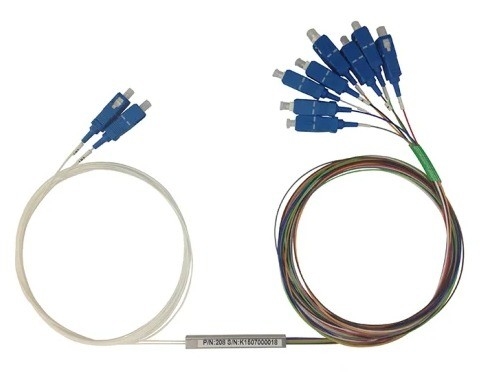 Μίνι τύπου PLC Splitter 2x8 SC-UPC για G657 τύπου ινών σε οπτικά συστήματα ινών