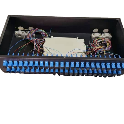 Μοιραστής PLC 1U 19&quot; 24 θύρες SC/APC 1 24 Μοιραστής οπτικών ινών για ασύρματα δίκτυα LAN