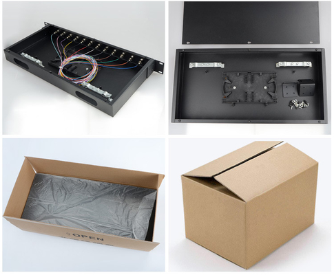 Μοιραστής PLC 1U 19&quot; 24 θύρες SC/APC 1 24 Μοιραστής οπτικών ινών για ασύρματα δίκτυα LAN