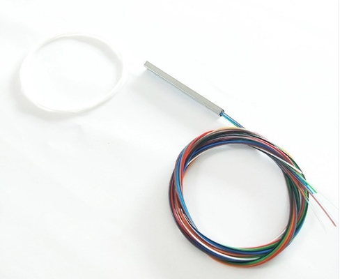 1260-1650nm Λειτουργικό μήκος κύματος PLC Fiber Optic Splitter 1x9 για μη ισορροπημένο δίκτυο