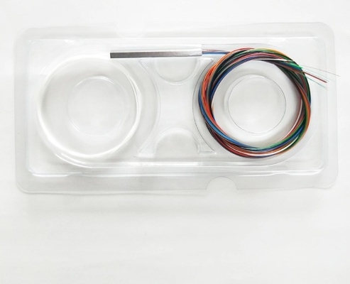 1260-1650nm Λειτουργικό μήκος κύματος PLC Fiber Optic Splitter 1x9 για μη ισορροπημένο δίκτυο