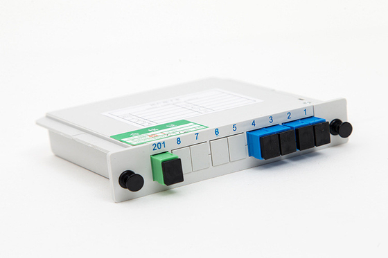 3G Network PLC Splitter 1x4 SC UPC με λειτουργικό μήκος κύματος 1260-1650nm σε FTTH Box