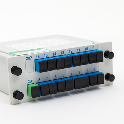 Διαχωριστής PLC μετάδοσης σήματος ινών 1x16 LGX SC APC UPC για λύση εξοικονόμησης χώρου