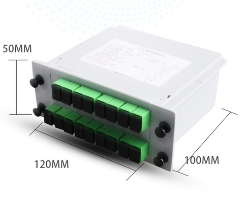 Διαχωριστής PLC μετάδοσης σήματος ινών 1x16 LGX SC APC UPC για λύση εξοικονόμησης χώρου