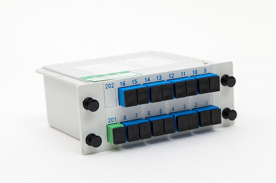 Διαχωριστής PLC μετάδοσης σήματος ινών 1x16 LGX SC APC UPC για λύση εξοικονόμησης χώρου