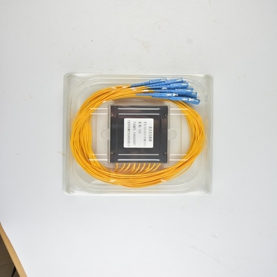 3- Δικτυακό PLC διαχωριστικό οπτικών ινών 1x4 2x8 16x32 ABS Box Module Passive Optical Connector