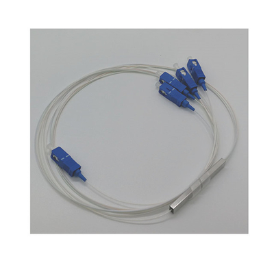Συνδετήρας LC Μίνι Μονάδα Χάλυβα Τύπου 1*4 PLC Splitter για μετάδοση σήματος ινών