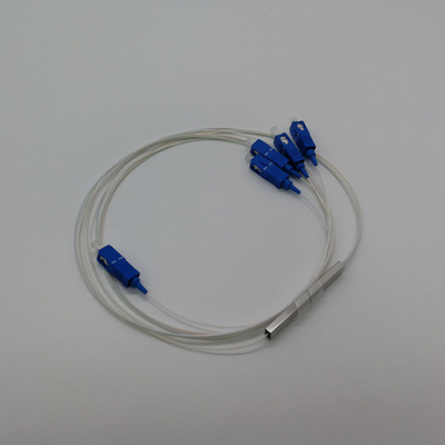 Συνδετήρας LC Μίνι Μονάδα Χάλυβα Τύπου 1*4 PLC Splitter για μετάδοση σήματος ινών