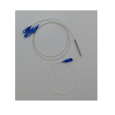 Συνδετήρας LC Μίνι Μονάδα Χάλυβα Τύπου 1*4 PLC Splitter για μετάδοση σήματος ινών