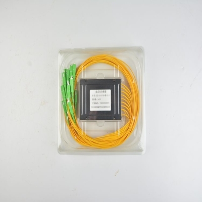 Δίκτυο PLC Splitter SC/APC ABS Box Μονότροπος οπτικός διαχωριστής ινών SC/UPC PCL Splitter