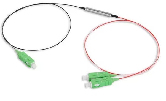 3 Υψηλής ισχύος PER ER 28dB 1x2 1 2 Μίνι PM FBT Δορυφόρος διαίρεσης οπτικών ινών με τύπο ινών G657A