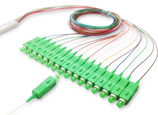 FTTH Micro Steel Tube Type 1x16 SC APC Fiber Optic Plc Splitter για FAT και FTD