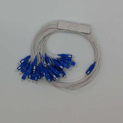 Τηλεπικοινωνίες G657A Μοιραστή PLC ινών με συνδετήρες SC 1*2 1*4 1*8 1*16 1*32 1*64